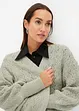 Oversize-Strickjacke mit Glitzer, bonprix