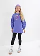 Mädchen Sweatshirt + Leggings aus Bio-Baumwolle (2-tlg.Set), bonprix