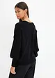 One Shoulder Pullover mit Glitzersteinen, bonprix