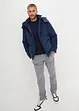 Cord-Steppjacke mit abnehmbarer Kapuze, bonprix