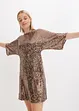 Robe oversize à sequins, bonprix