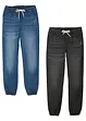 Jungen Jeans Schlupfhose (2er Pack), bonprix