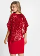 Paillettenkleid mit Überwurf, bonprix