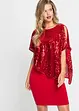 Paillettenkleid mit Überwurf, bonprix