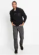 Pantalon cargo 100% coton, coupe droite et loose, bonprix