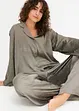 Oversized Pyjama aus Satin mit Schimmereffekt, bonprix