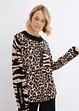 Pullover im Leoprint Design, bonprix