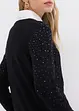 Strickjacke Mit Glitzersteinchen, bonprix