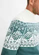 Norweger-Pullover mit Stehkragen mit recyceltem Polyacryl, bonprix