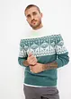 Norweger-Pullover mit Stehkragen mit recyceltem Polyacryl, bonprix