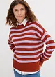 Pull boxy en maille ajourée, bonprix