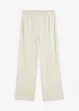 Pantalon velours côtelé à taille élastiquée