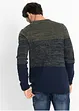 Pull en coton mélangé, coupe ventre confort, bonprix