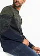 Pull en coton mélangé, coupe ventre confort, bonprix