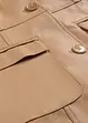 Leichter Lederimitat-Mantel mit Revers, tailliert, bonprix