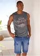 Muskel-Shirt in ausgewaschener Optik, bonprix