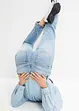 Jean droit taille haute, peu stretch, bonprix