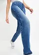 Jean droit taille haute, peu stretch, bonprix