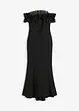 Robe col Bardot en crêpe texturé, bonprix