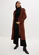 Veste longue en maille torsadée, bonprix