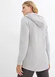 Sweat zippé en doux coton mélangé, bonprix