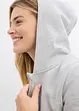 Sweat zippé en doux coton mélangé, bonprix