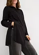 Longbluse mit Schlitz aus fließender Viskose, bonprix