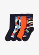 Lot de 4 paires de chaussettes en coton majoritaire, bonprix