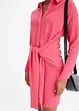 Hemdblusenkleid mit Knotendetail, bonprix
