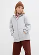 Kapuzen-Sweatjacke aus weichem Bio-Baumwoll-Mix, bonprix