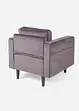 Fauteuil en velours, bonprix