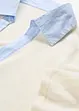 Pull en fine maille empiècement chemisier, bonprix