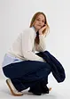 Pull en fine maille empiècement chemisier, bonprix