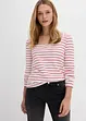 T-shirt manches longues encolure carrée, bonprix