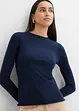 T-shirt manches longues en matière douce, bonprix