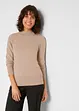 Basic Pullover mit Stehkragen mit recycelter Baumwolle, bonprix