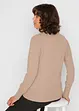 Basic Pullover mit Stehkragen mit recycelter Baumwolle, bonprix