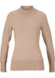 Basic Pullover mit Stehkragen mit recycelter Baumwolle, bonprix