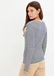 T-shirt manches longues avec détail sur le décolleté, bonprix