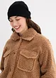 Blouson en maille peluche à poches plaquées, bonprix