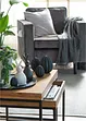 Fauteuil en velours, bonprix