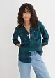 Karierte Hemdbluse aus reiner Baumwolle, bonprix