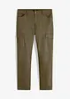 Pantalon slim extensible, jambes droites, avec poches cargo, bonprix
