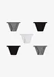 Lot de 5 slips tanga coton, bonprix