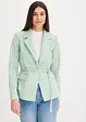 Blazer extensible en twill avec ceinture à nouer, bonprix