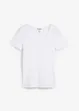 T-shirt col Henley, 100% coton, bonprix