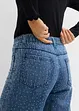 Jean large taille mi-haute à strass, bonprix