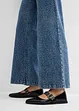 Jean large taille mi-haute à strass, bonprix