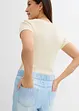 Jean large, taille mi-haute et élastiquée, bonprix