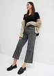 Jean large, taille haute, raccourci, bonprix